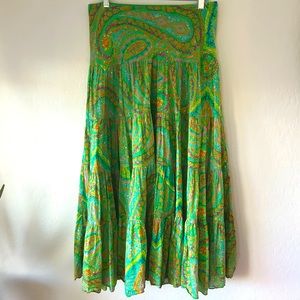 Lauren by Ralph Lauren paisley boho maxi skirt